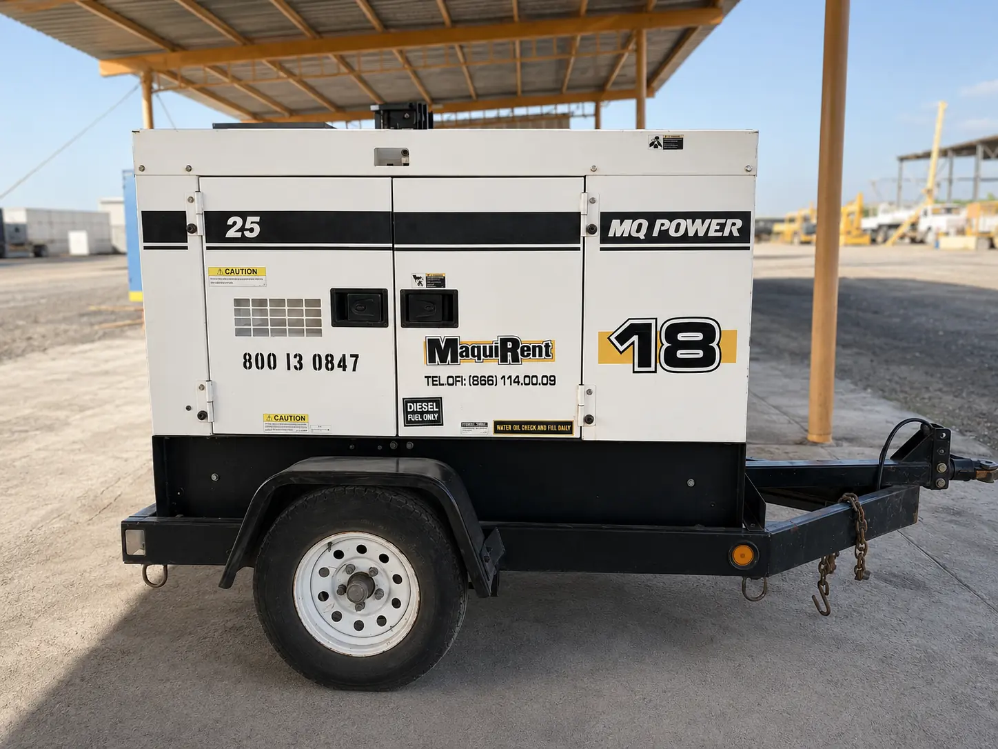 Generador MQ Power WhisperWatt 25 kVA en renta en Monclova — Linaje Rent