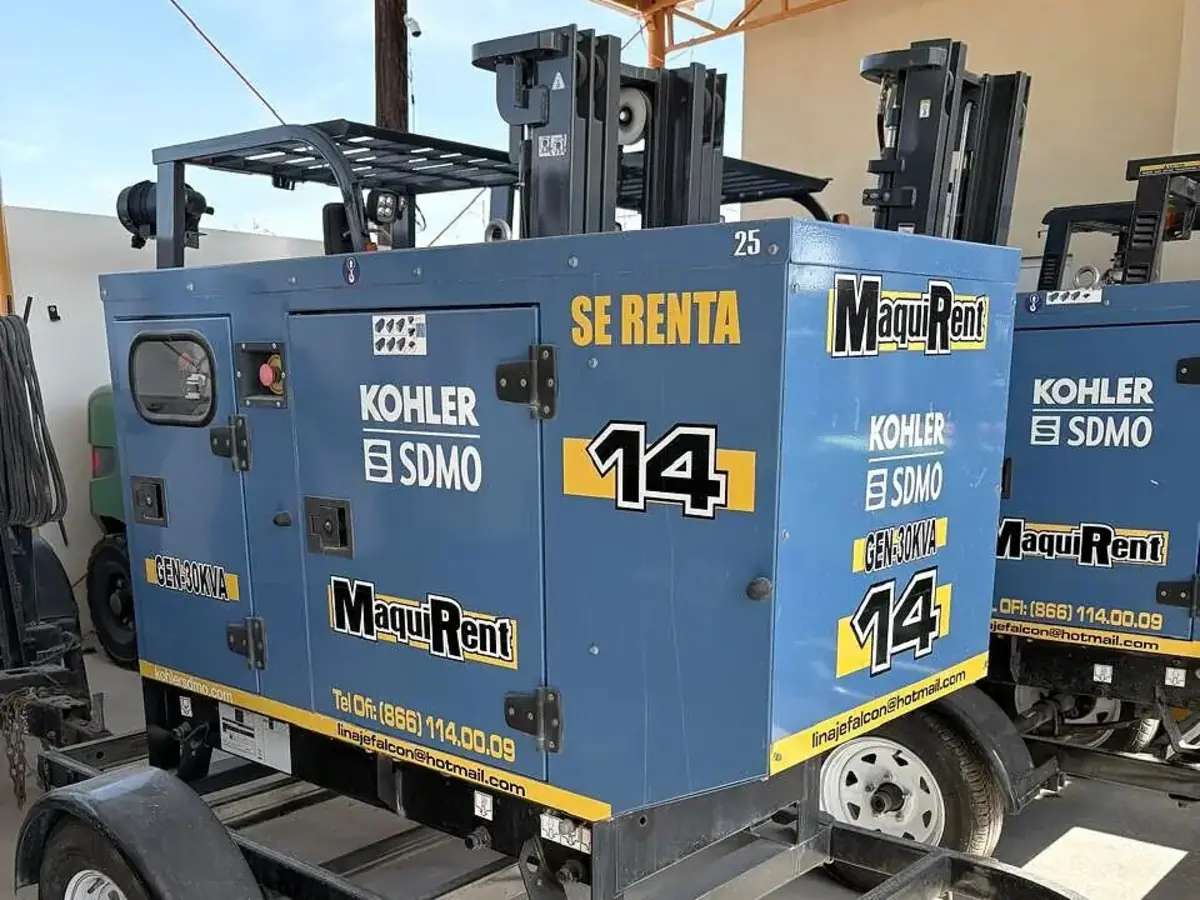Generador Kohler 30 kVA en renta en Monclova — Linaje Rent