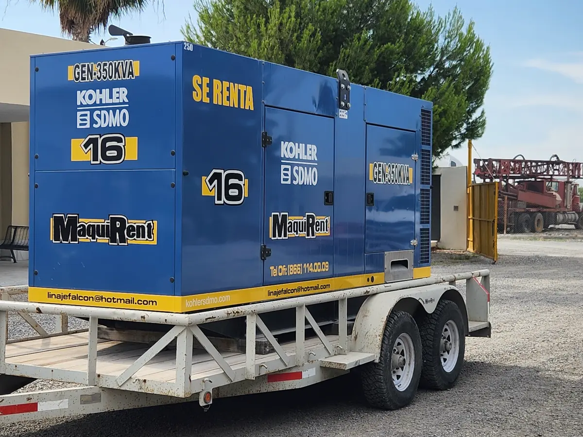 Generador Kohler 350 kVA en renta en Monclova — Linaje Rent