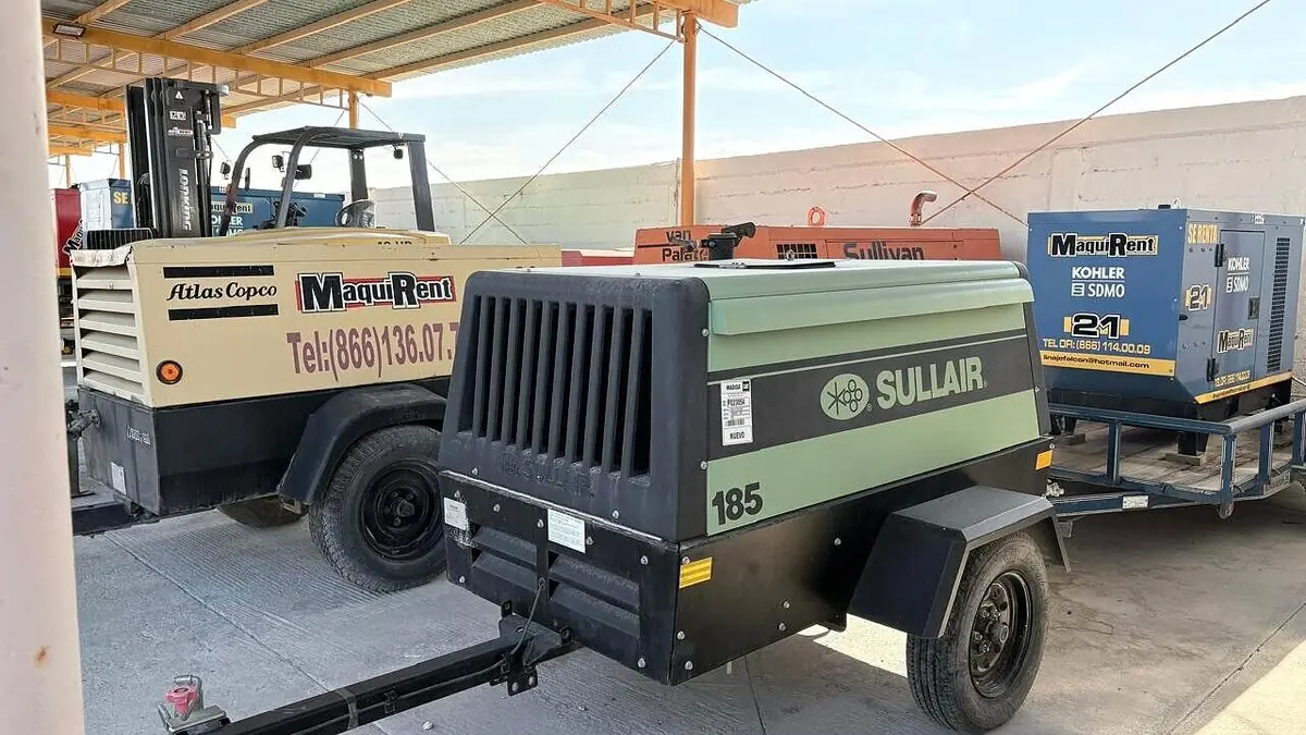 Compresor portátil Sullair de Linaje Rent